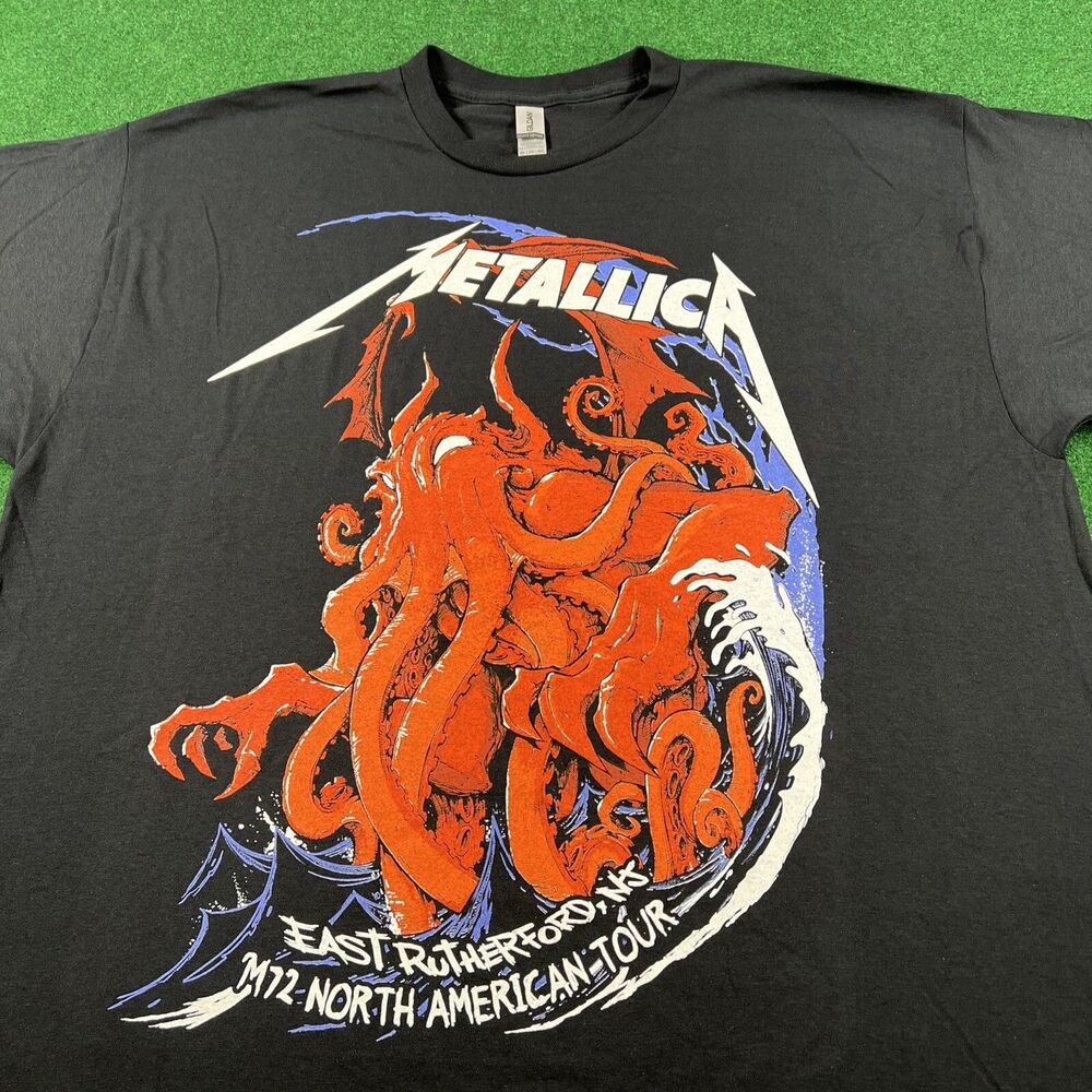 Metallica Shirt Mens XXL M72 Seasons Tour 2023 East Rutherford Serpent Squindo